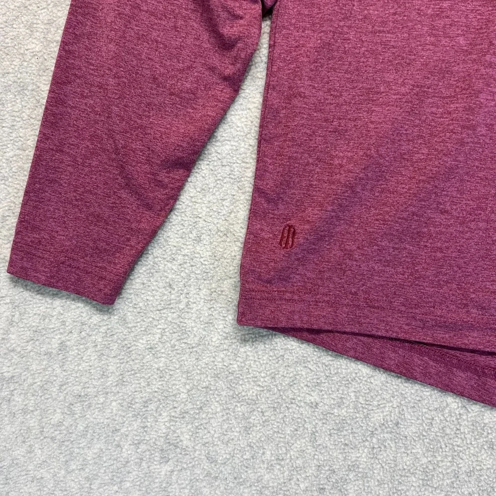 Holderness & Bourne Mens Hideaway Hoodie Pullover Maroon Heather Performance L - Picture 5 of 10